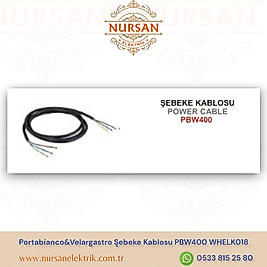 Portabianco&Velargastro Şebeke Kablosu PBW400 WHELK018