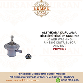 Portabianco&Velargastro Bulaşık Makinesi  Alt Yıkama Durulama Distribütörü Ve Somunu  PBW1000