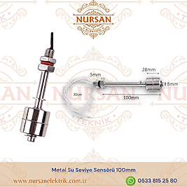 Metal Su Seviye Sensörü 100mm
