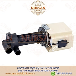230V 50HZ 100W CLF LOTTO 432 5302X BUZ MAKİNESİ SİRKÜLASYON POMPASI