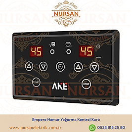 Empero Hamur Yoğurma Kontrol Kartı
