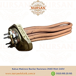 Kahve Makinesi Backer Rezistans 2940 Watt 240V