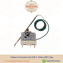 İnoksan Termostat Limit 365 C  Trifaze 380 V Ego