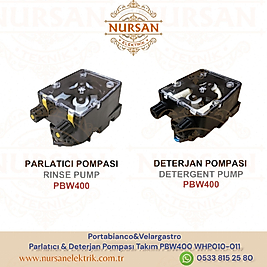Portabianco&Velargastro  Parlatıcı & Deterjan Pompası Takım PBW400 WHP010-011