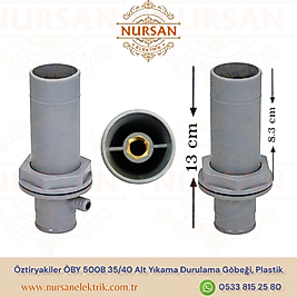Öztiryakiler ÖBY 500B 35/40 Alt Yıkama Durulama Göbeği, Plastik