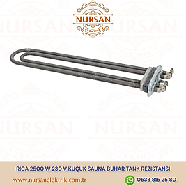RICA 2500 W 230 V KÜÇÜK SAUNA BUHAR TANK REZİSTANSI