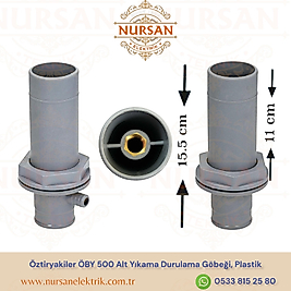 Öztiryakiler ÖBY 500 Alt Yıkama Durulama Göbeği, Plastik