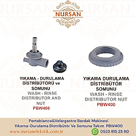 Portabianco&Velargastro Bardak Makinesi  Yıkama-Durulama Distribütör Ve Somunu Takım  PBW400