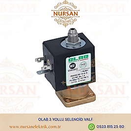 OLAB 3 YOLLU SELENOİD VALF KAHVE MAKİNESİ