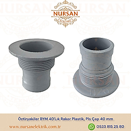 Öztiryakiler BYM 40'Lık Rakor Plastik, Pls Çap 40 mm