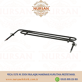 RİCA 1375 W 230V BULAŞIK MAKİNASI KURUTMA REZİSTANSI