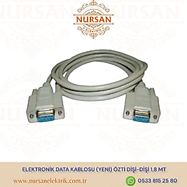ELEKTRONİK DATA KABLOSU (YENİ) ÖZTİ DİŞİ-DİŞİ 1,8 MT