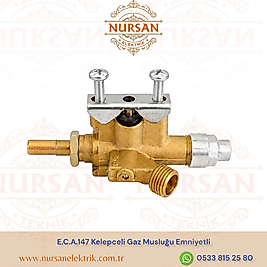E.C.A.147 Kelepceli Gaz Musluğu Emniyetli