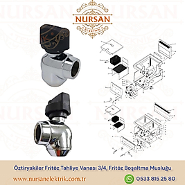 Öztiryakiler Fritöz Tahliye Vanası 3/4, Fritöz Boşaltma Musluğu
