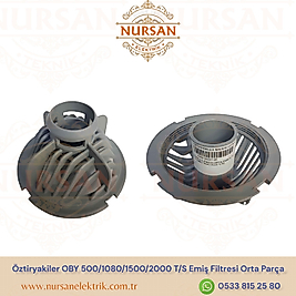 Öztiryakiler OBY 500/1080/1500/2000 T/S Emiş Filtresi Orta Parça