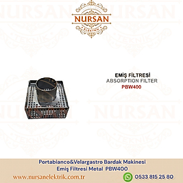 Portabianco&Velargastro Bardak Makinesi  Emiş Filtresi Metal  PBW400