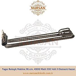 Fagor Bulaşık Makine 36 cm. 4500 Watt 230 Volt 3 Elemanlı Kazan Rezistansı