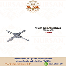 Portabianco&Velargastro Bardak Makinesi  Yıkama Durulama Kolları Kısa PBW400