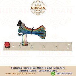Scotsman-İcematik Buz Makinesi 0296  Ekran Kartı  İcematic N Serisi - Scotsman E Serisi