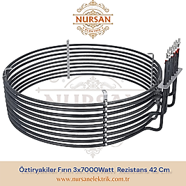 Öztiryakiler Konveksiyonel Fırın Rezistans 9 Sarım 21Kw 380v