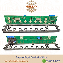 Empero 4 Tepsili Konveksiyonlu Patisserie Fırın, Üstten Açılır, Elektrikli EMP.PFE4-U Ön Panel Kontrol Kart Takımı