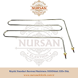 Benmari Rezistans 3000Watt 220V Düz 60Cm