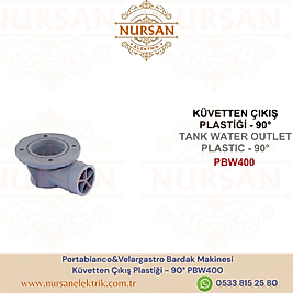 Portabianco&Velargastro Bardak Makinesi  Küvetten Çıkış Plastiği - 90° PBW400