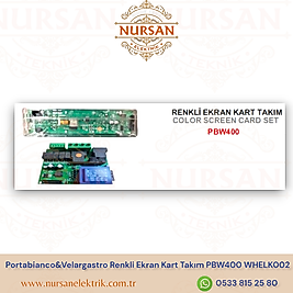 Portabianco&Velargastro Renkli Ekran Kart Takım PBW400 WHELK002