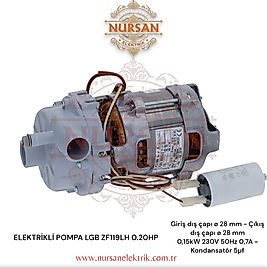 Lgb-Fır ELEKTRİKLİ POMPA LGB ZF119LH 0.20HP