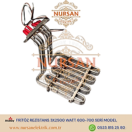 Atalay Fritöz Rezistans 3*2500W Kablolu Isıtma Aksamı