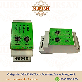 Öztiryakiler ÖBM 1080 Yıkama Durulama Zaman Rolesi, Yeşil