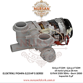 Lgb & Fır Hp-s Seri Model Bardak Makinesi Yıkama Motoru Elektrobarr Model