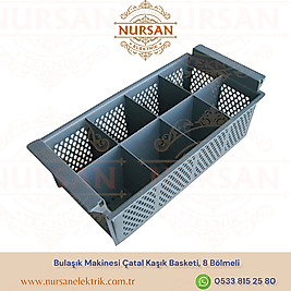Bulaşık Makinesi Çatal Kaşık Bölmesi 8 Bölmeli