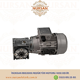 İNOKSAN BKE2000 REDÜKTÖR MOTORU 1400 DEVİR