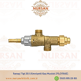 Sanayi Tipi 20 S Emniyetli Gaz Musluk (PİLOTSUZ)