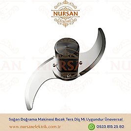 Soğan Doğrama Makinesi Bıcak Ters Diş Model