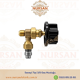Sanayi Tipi 3/8 Gaz Musluğu