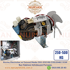 Brema, Electrolux ve Zanussi Marka 250-500 KG COD:23462 120W   Buz Makinesi Sirkülasyon Pompası