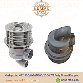 Öztiryakiler OBY 500/1080/1500/2000 T/S Emiş Filtresi Komple
