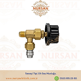 Sanayi Tipi 1/4 Gaz Musluğu