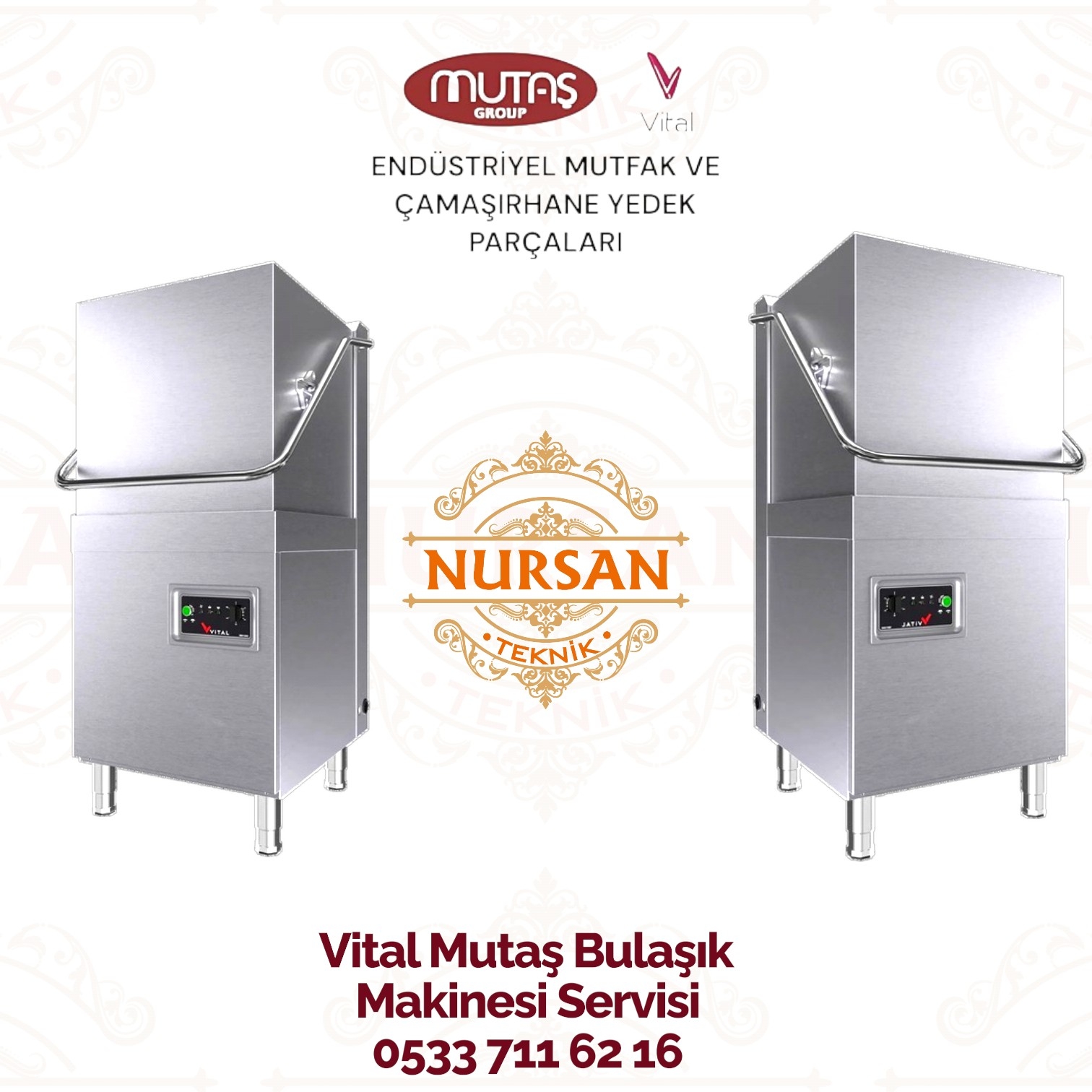 Vital Bulaşık Makinesi 1000 lik Servisi Ankara 0533 711 62 16
