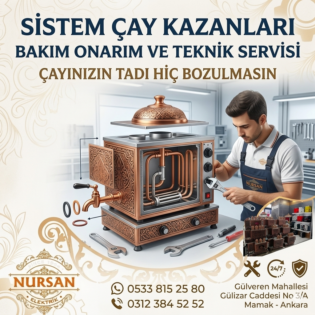 Sistem Cay Kazanları Teknik Servis Ve Sıfır Satış Hizmeti Ankara