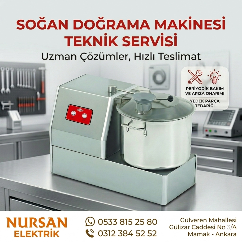 Mateka Soğan Doğrama Makinasi Bakim Onarim Teknik Servisi Ankara
