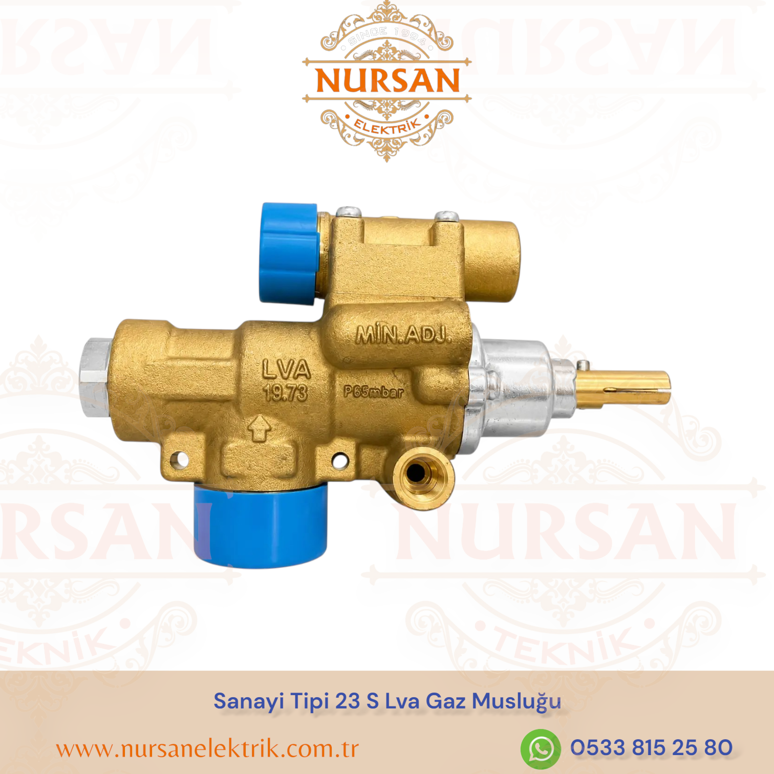 Sanayi Tipi 23 S Lva Gaz Musluğu