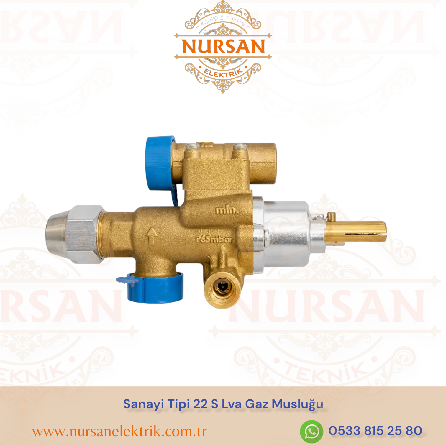Sanayi Tipi 22 S Lva Gaz Musluğu